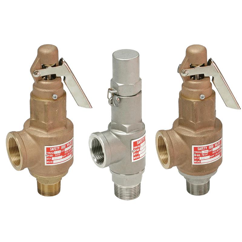 Pressure Relief Protection 16bar Brass Relief Safety Valves 1/2" for Heating System