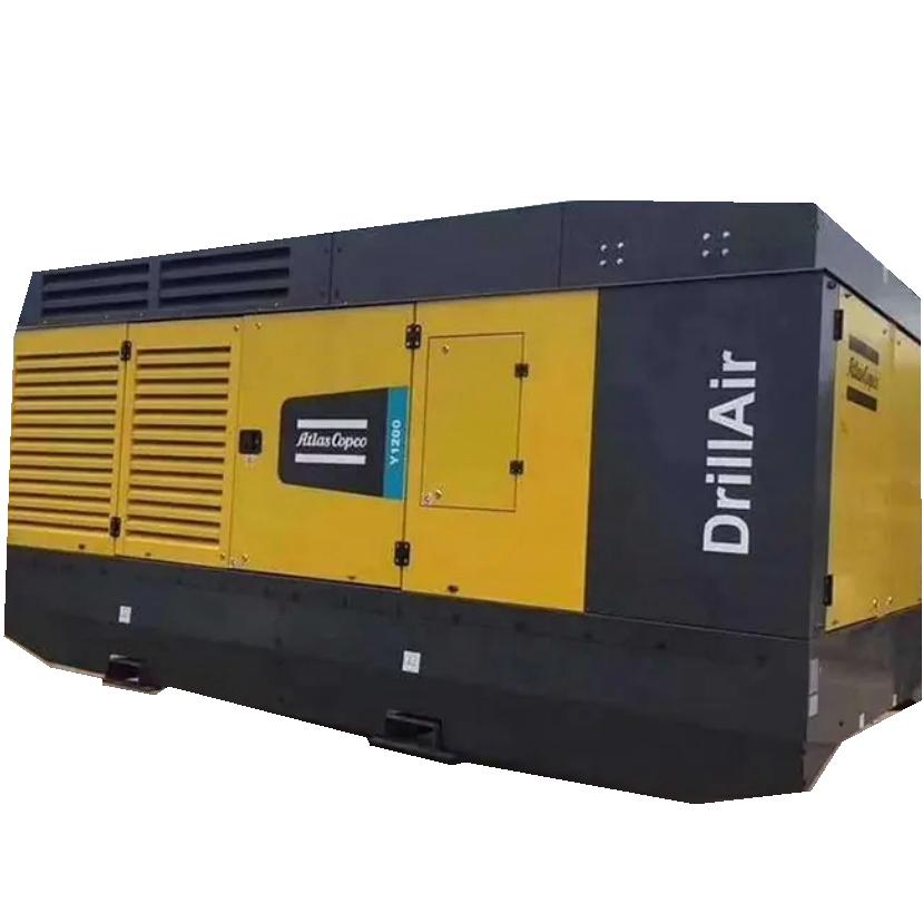 Y1200 Copco 15bar 38.6m3 Diesel Mobile Air Compressors 35 Bar 1363cfm Atlascopco Y1200 Cfm Compresor High Pressure