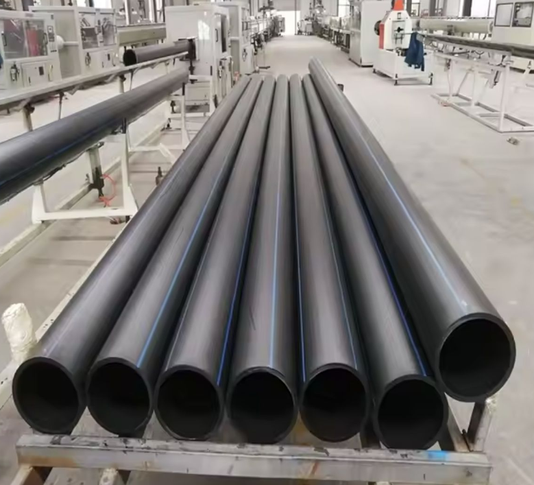 HDPE Pipe SDR17 PE100 DN110-800mm PN16/PN8 High Pressure Water Supply Plastic Tubes Over 50 Years Lifespan